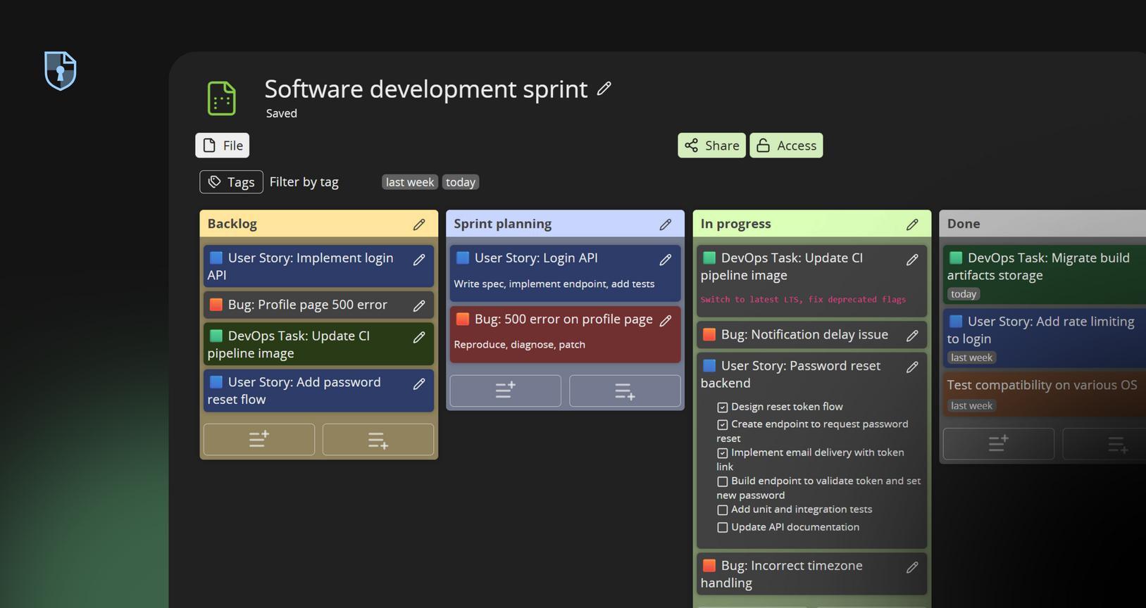 Workflow management illustration